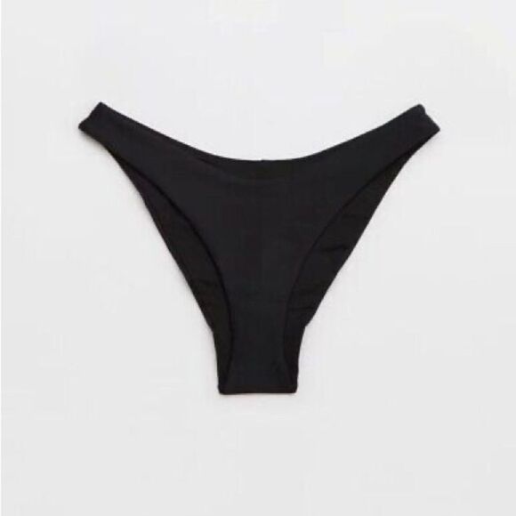 NWT Aerie Cheekier Black‎ Swim Suite Bottoms Size XXL womens - Picture 1 of 5
